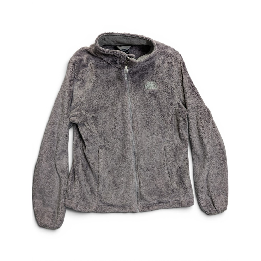 The North Face Womens Fleece Jacket M Osito Full Zip High Neck Gray